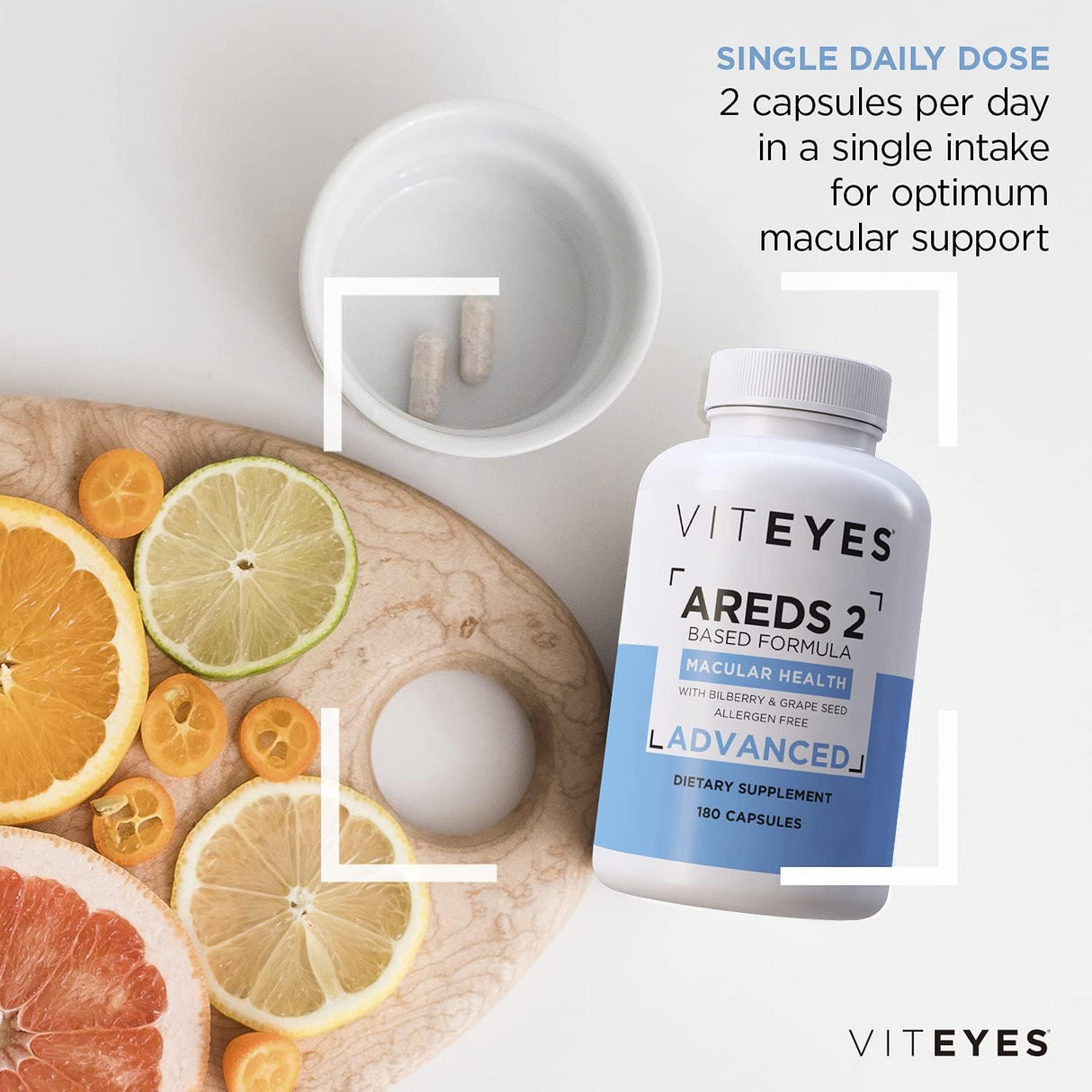 Viteyes AREDS 2 Soporte macular con arándano, 180 unidades