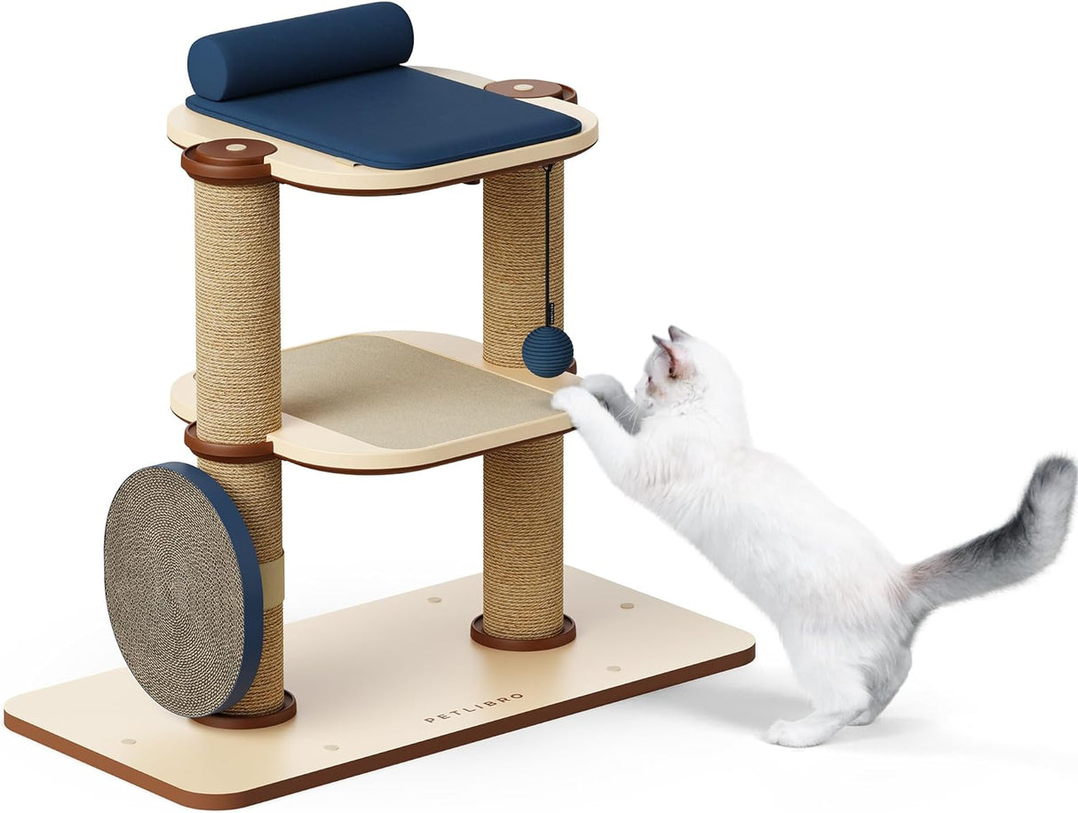 Torre de árbol para gatos de interior diseño modular