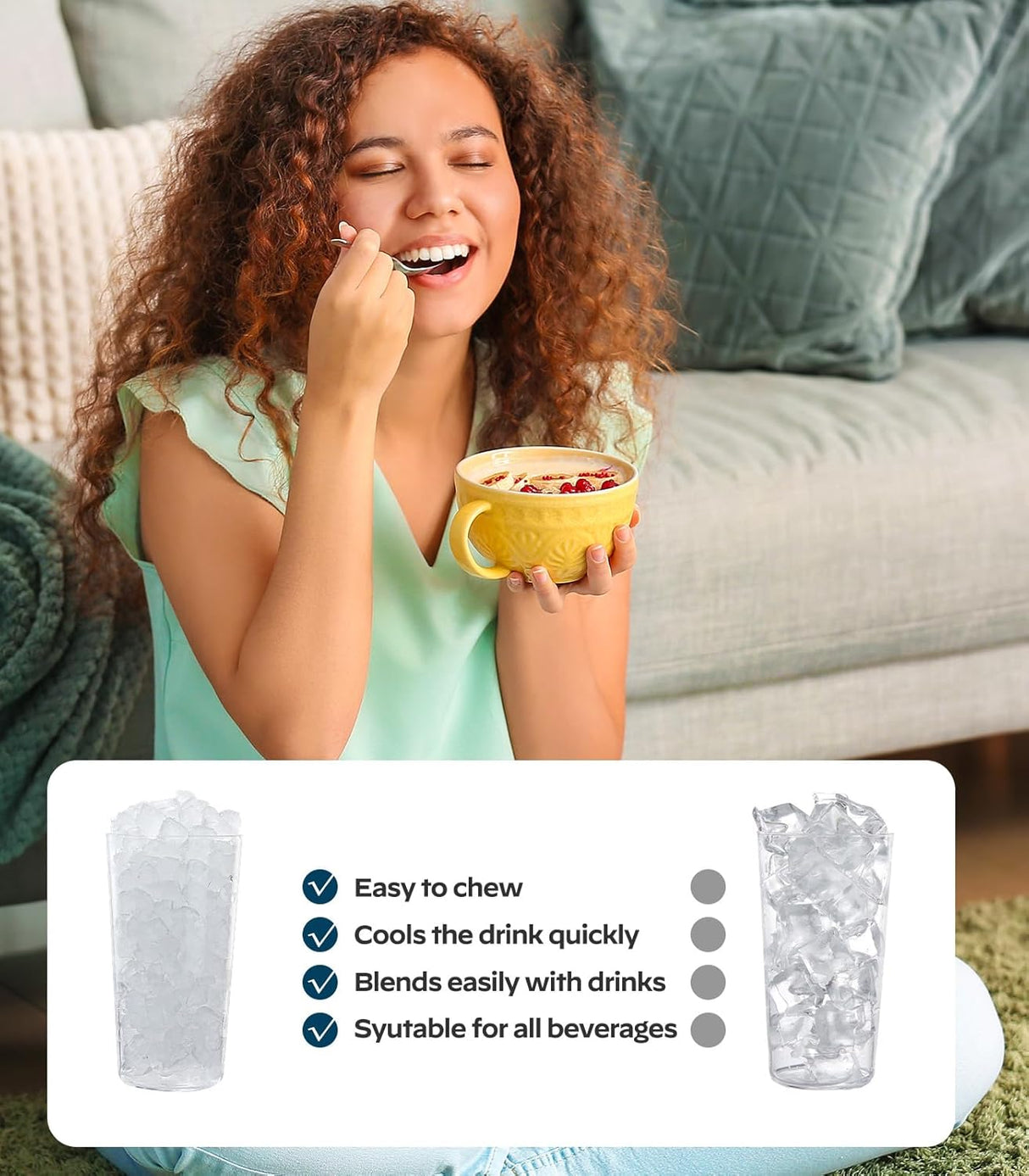 Máquina de Hielo Silonn, 33lbs, Auto-limpieza, Portátil