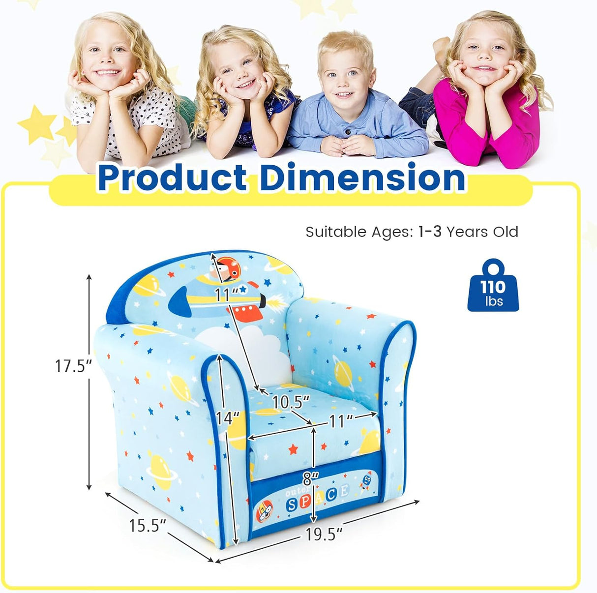 Silla con reposabrazos con construcción de madera resistente