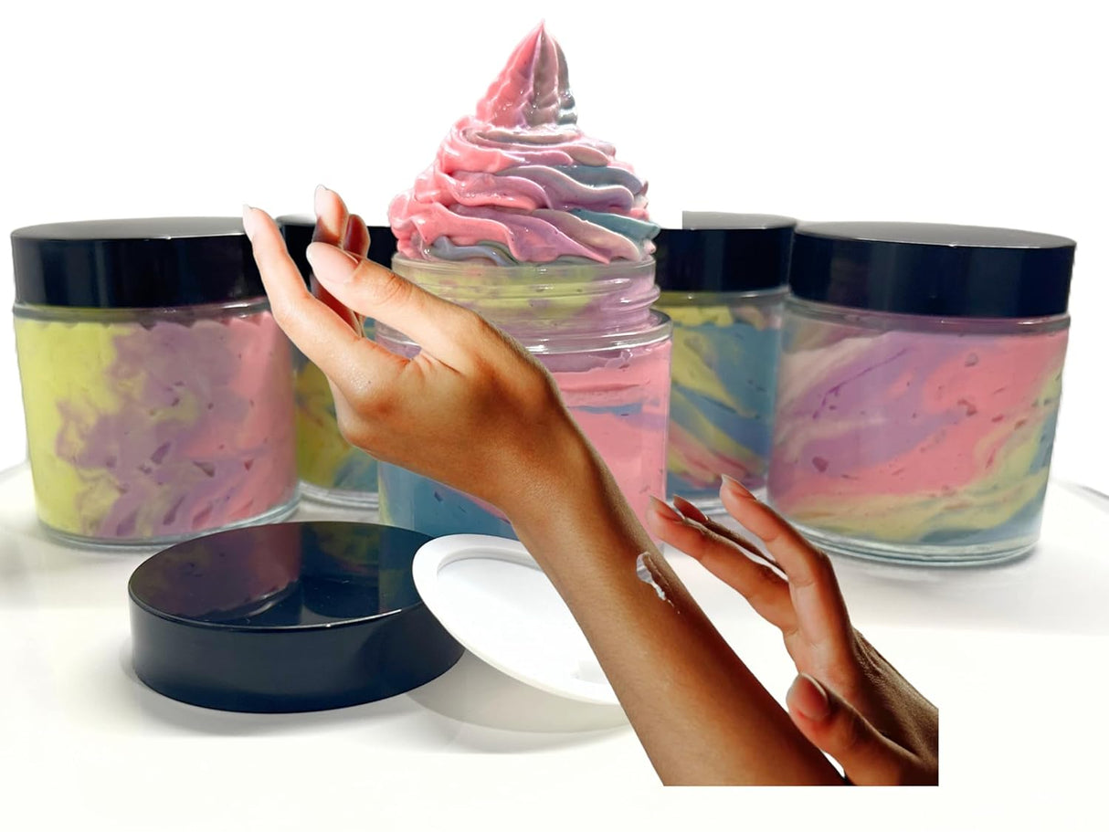 Manteca corporal lujosa y artesanal con manteca de karité y cacao