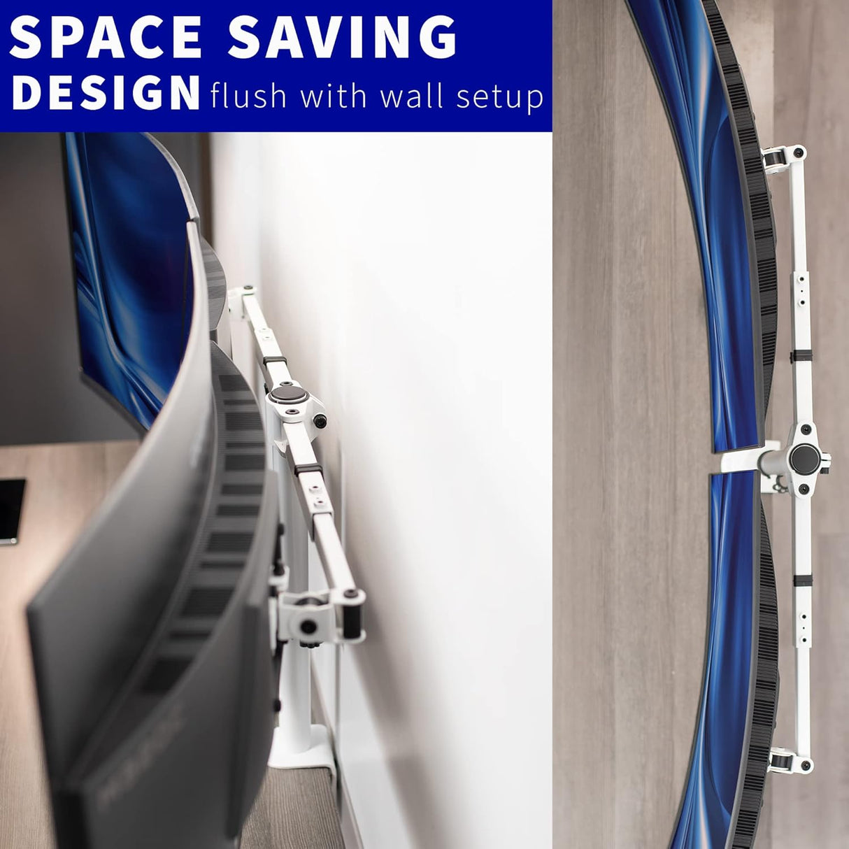 Soporte Doble para Monitor VIVO, Brazo Ajustable STAND-V002EW