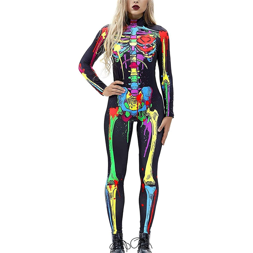 Disfraces de esqueleto para mujer talla L negro