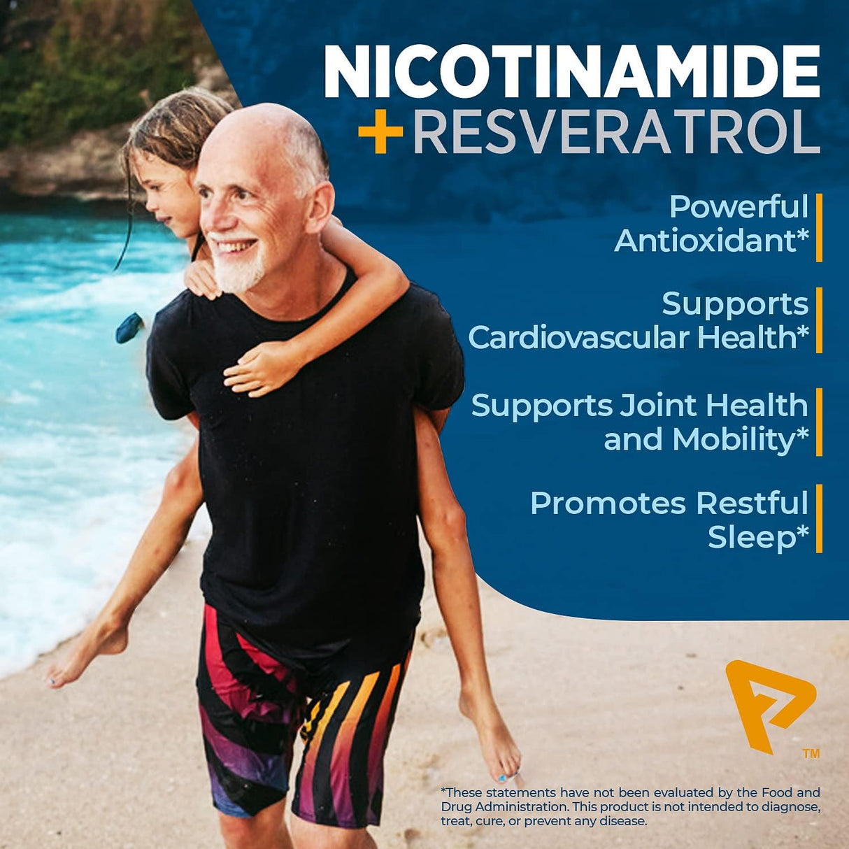 Nicotinamida 500 mg con resveratrol 100 mg 120 cápsulas