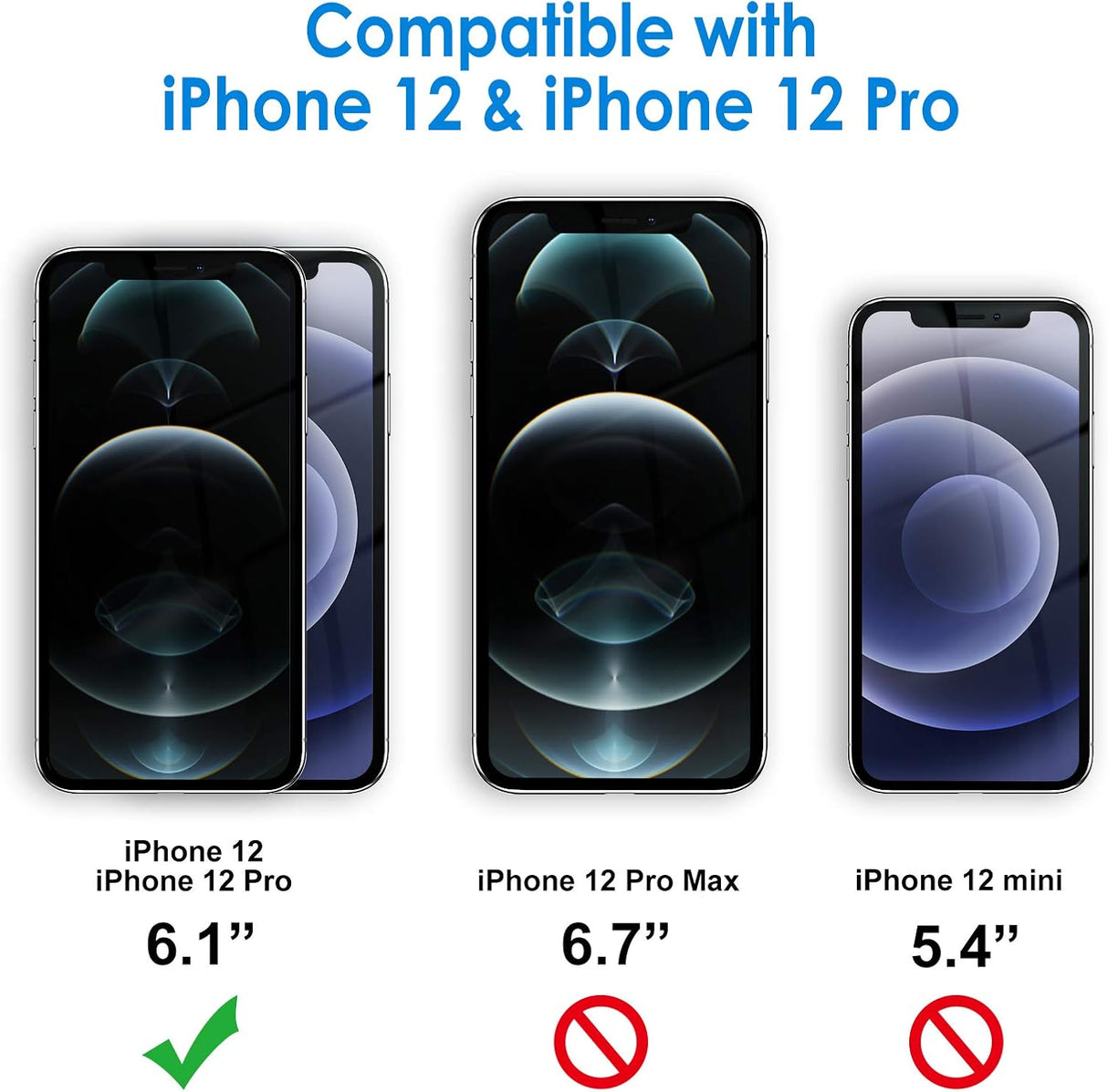 JETech Funda para iPhone 12/12 Pro de 6.1 pulgadas, a prueba de golpes, parte trasera transparente antiarañazos, color negro