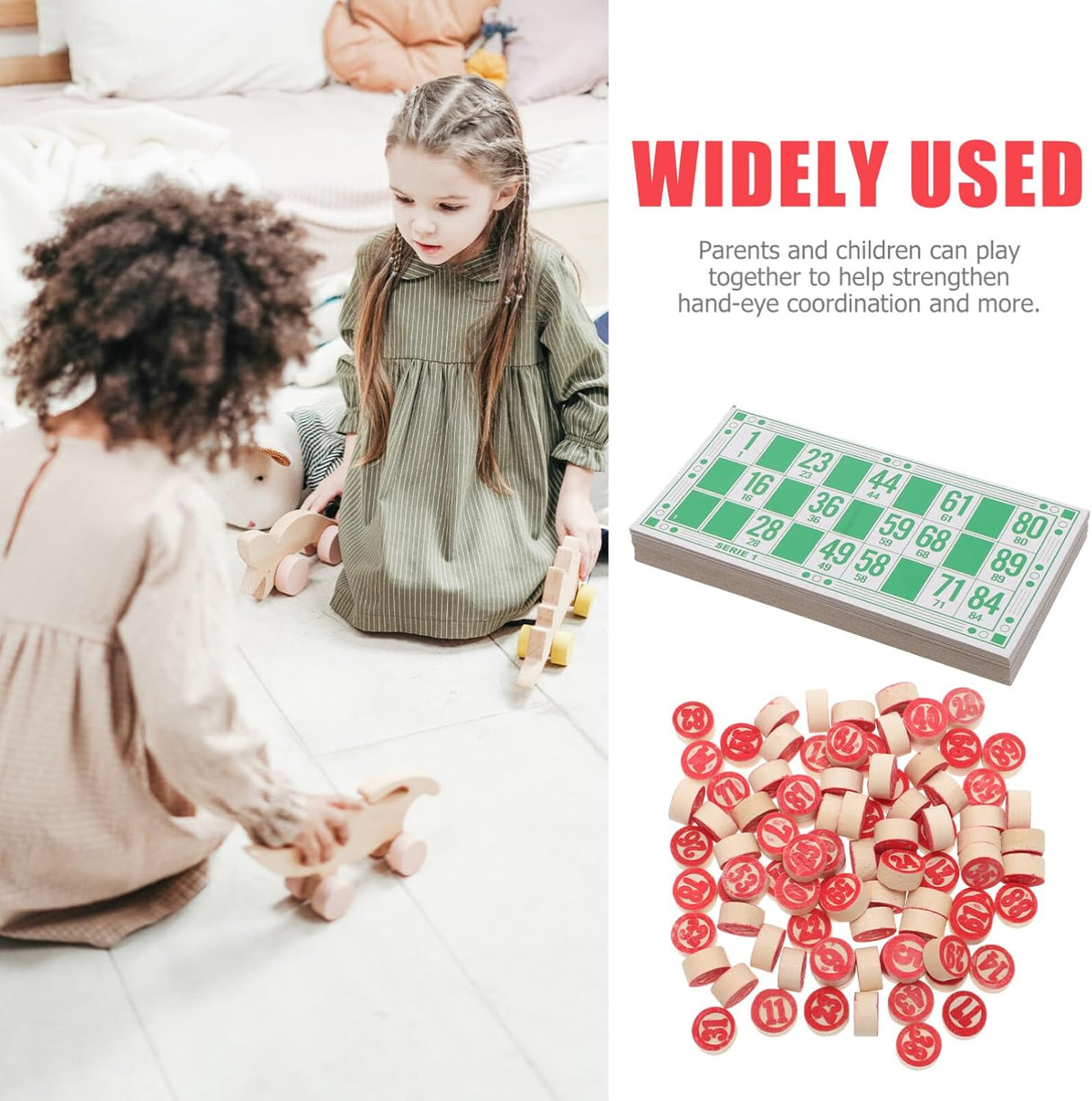 Juego de Bingo Toyvian, Set de Viaje, Fichas y Tableros