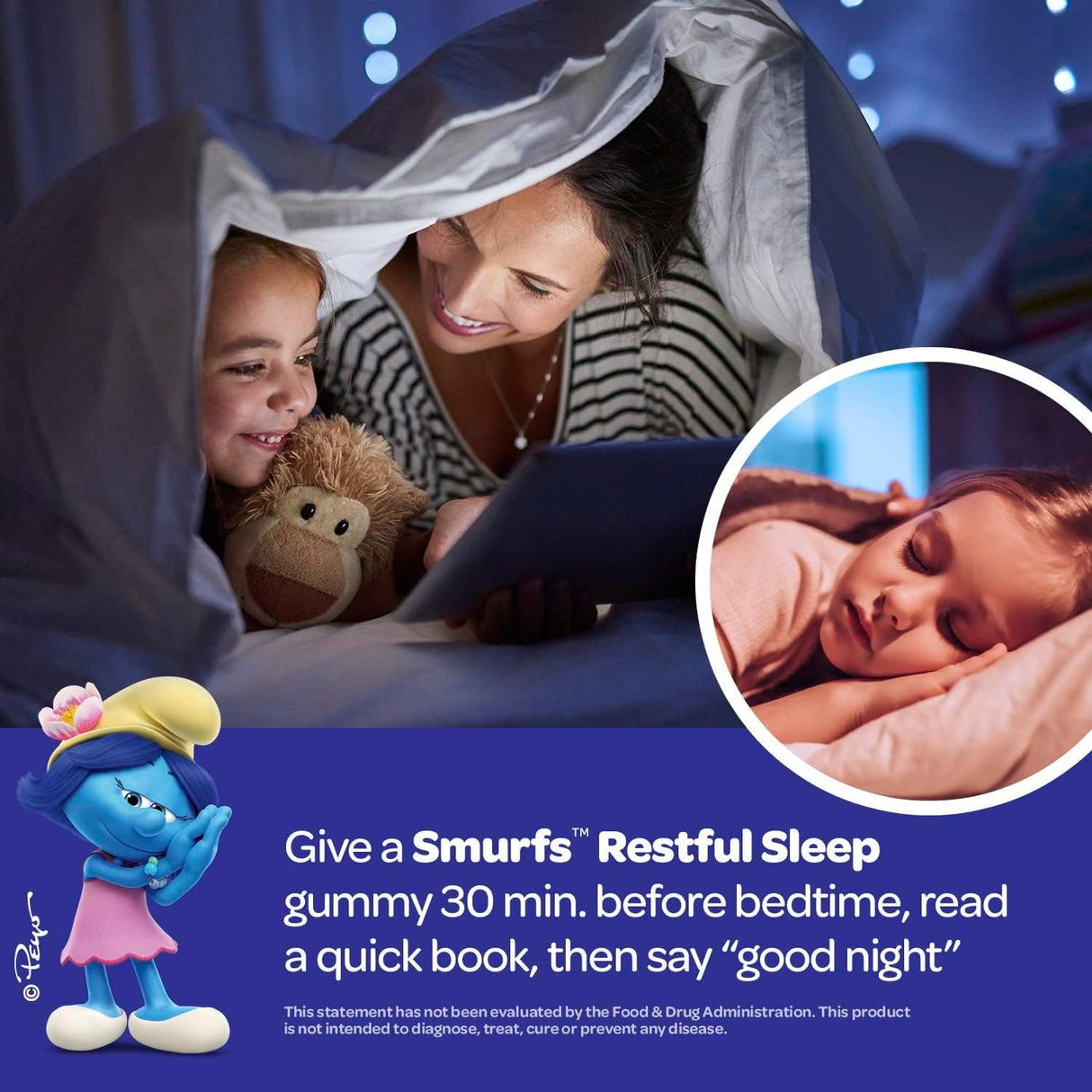 The Smurfs - Gomitas de para un sueño reparador de 1 mg