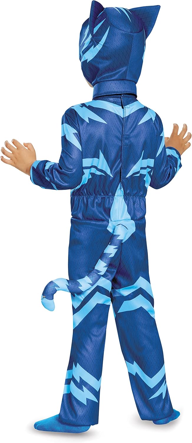 Catboy Costume for Kids, Official PJ Masks Costume Jumpsuit