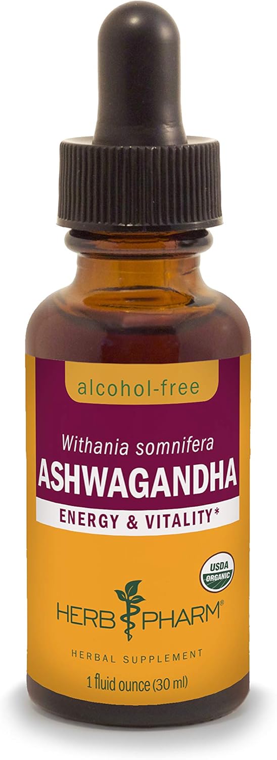 Suplemento Herb Pharm Gotas de extracto de ashwagandha 1 oz