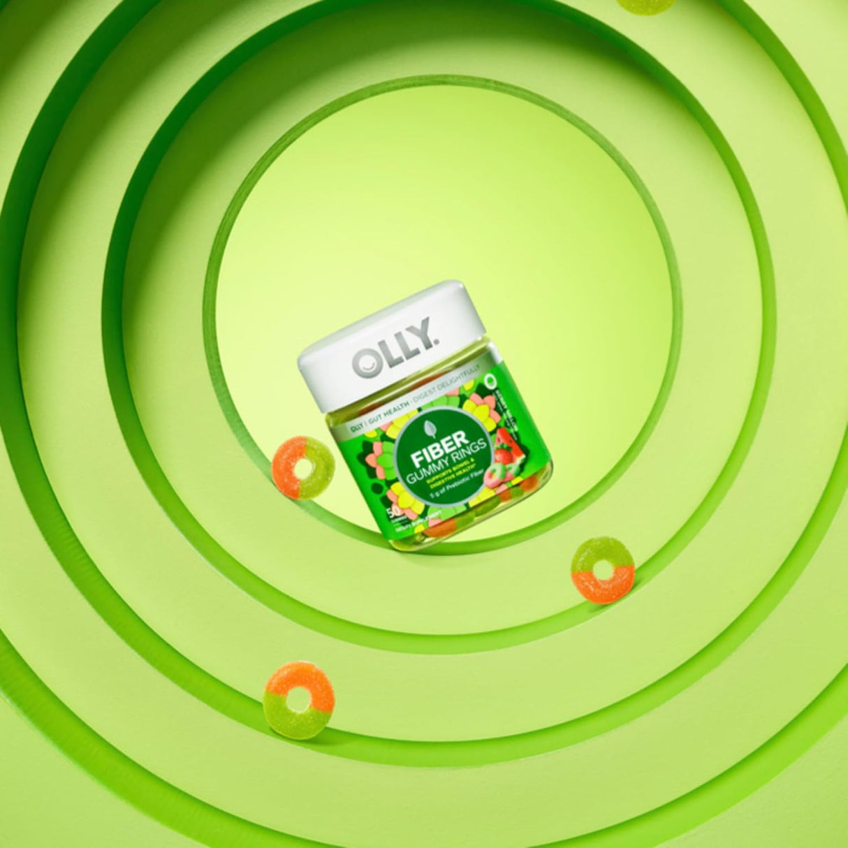 Anillos de goma de fibra 0.18 oz de fibra prebiótica