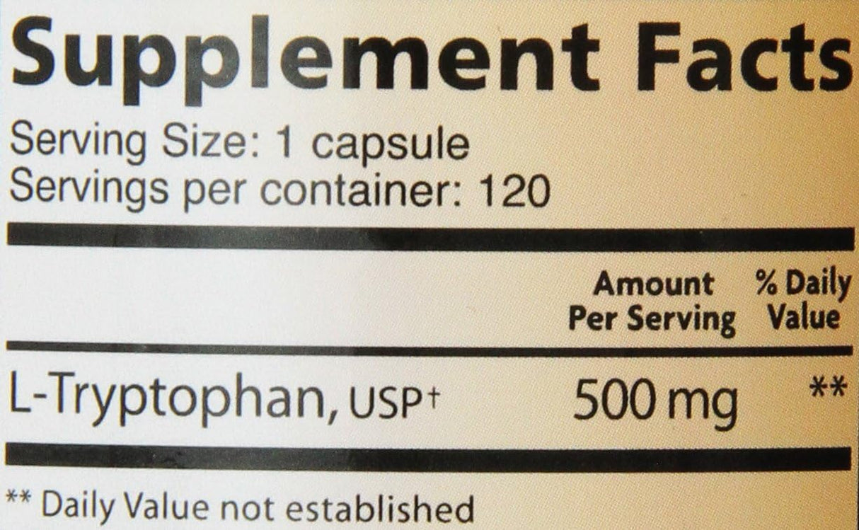 Lidtke Technologies - Cápsulas de L-triptófano, 120 unidades