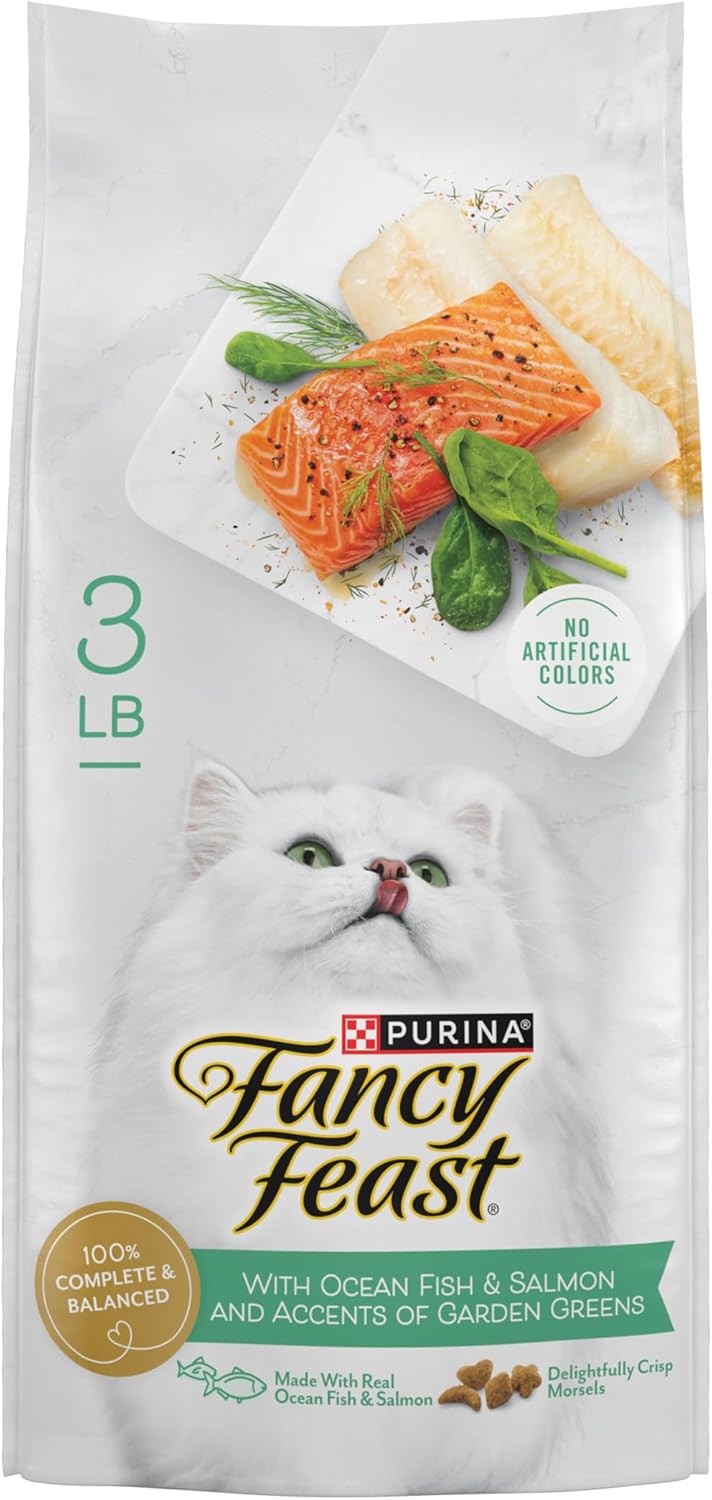 Comida Seca para Gatos Purina Fancy Feast con Pescado y Salmón 3 lb