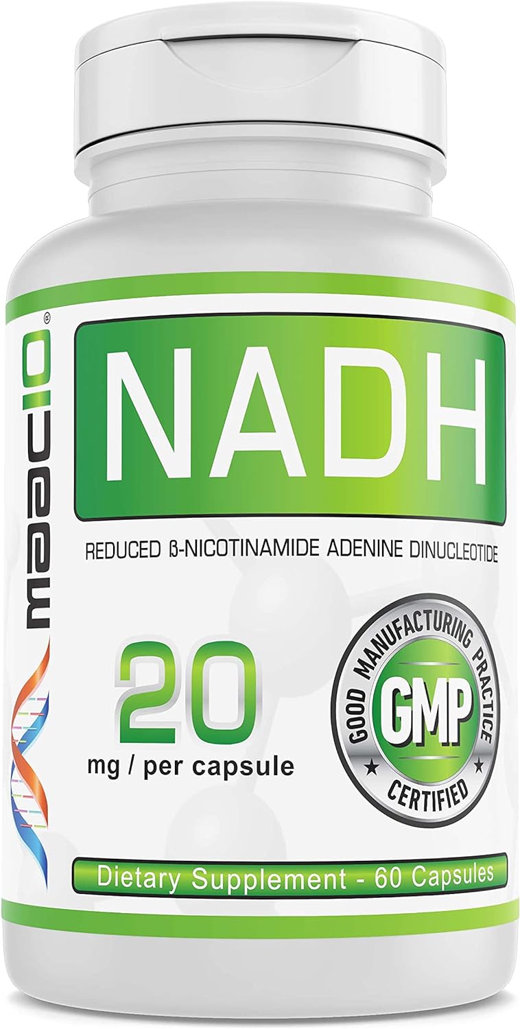 Suplemento MAAC10 NADH 20mg cada 60 cápsulas para energía