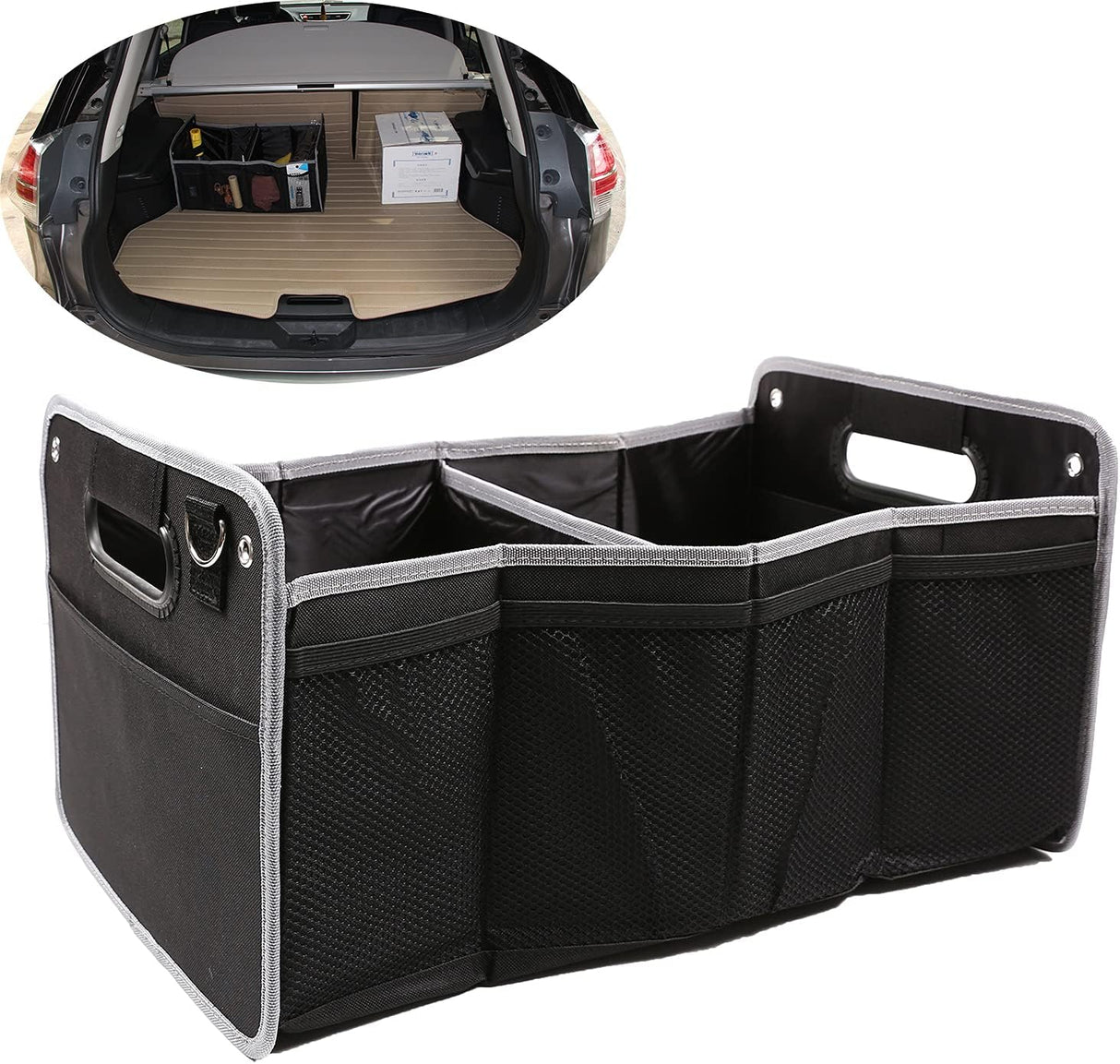 Organizador de Maletero CHEAYAR, Ajustable y Colapsable.