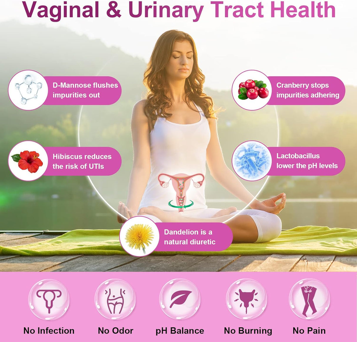 Suplementos Probióticos para mujeres salud digestiva 100 mil