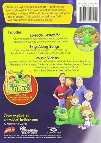 DVD de 20 canciones de niños Comience A Cantar Con Boz