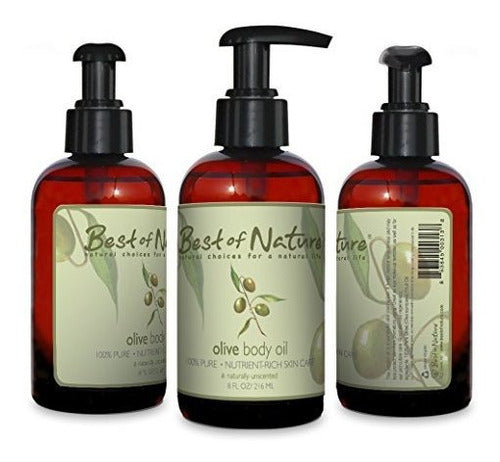 Aceite De Oliva Para El Cuerpo - 8oz -100% Puro Y Natural
