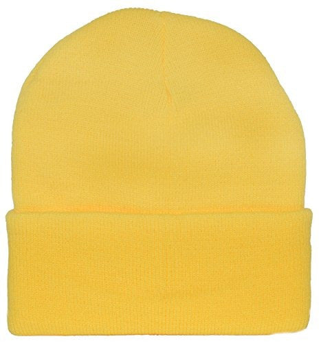 Gorro De Punto Amarillo Beanie