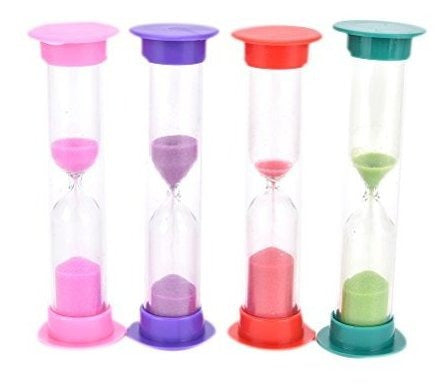 temporizador de reloj de arena plástico de 12 piezas