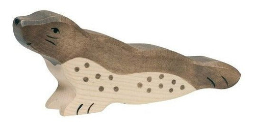 Holztiger Seal Heads Up Toy Figure