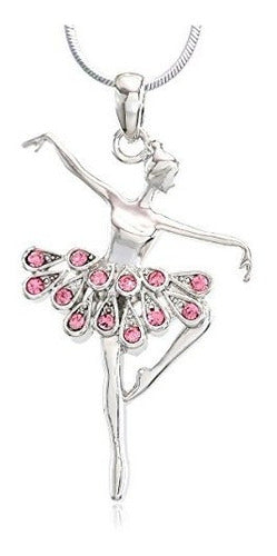 Dije para colgante de collar de bailarina de ballet