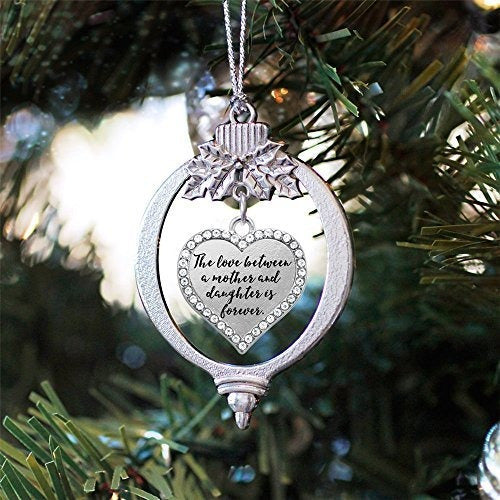 Plata Inspirada - Adorno De Encanto De Madre E Hija -