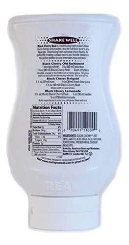 Black Cherry Reàl, Jarabe Infundido Con Puré De Cereza