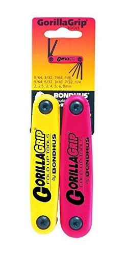 Pack doble plegable, 12587(2-8 mm) y 12589(5/64-1/ 4)