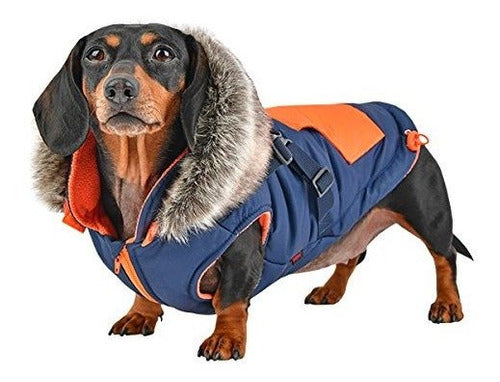 Abrigo para mascotas Puppia Orson, Pequeño, Rojo