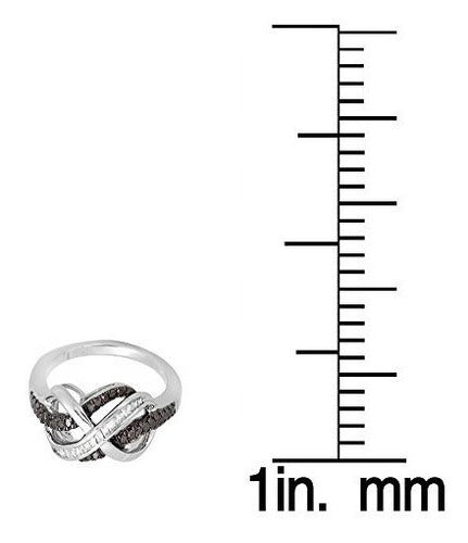 Diamante De 0.20 Quilates (ctw) Redondeado Y Baguette Cut