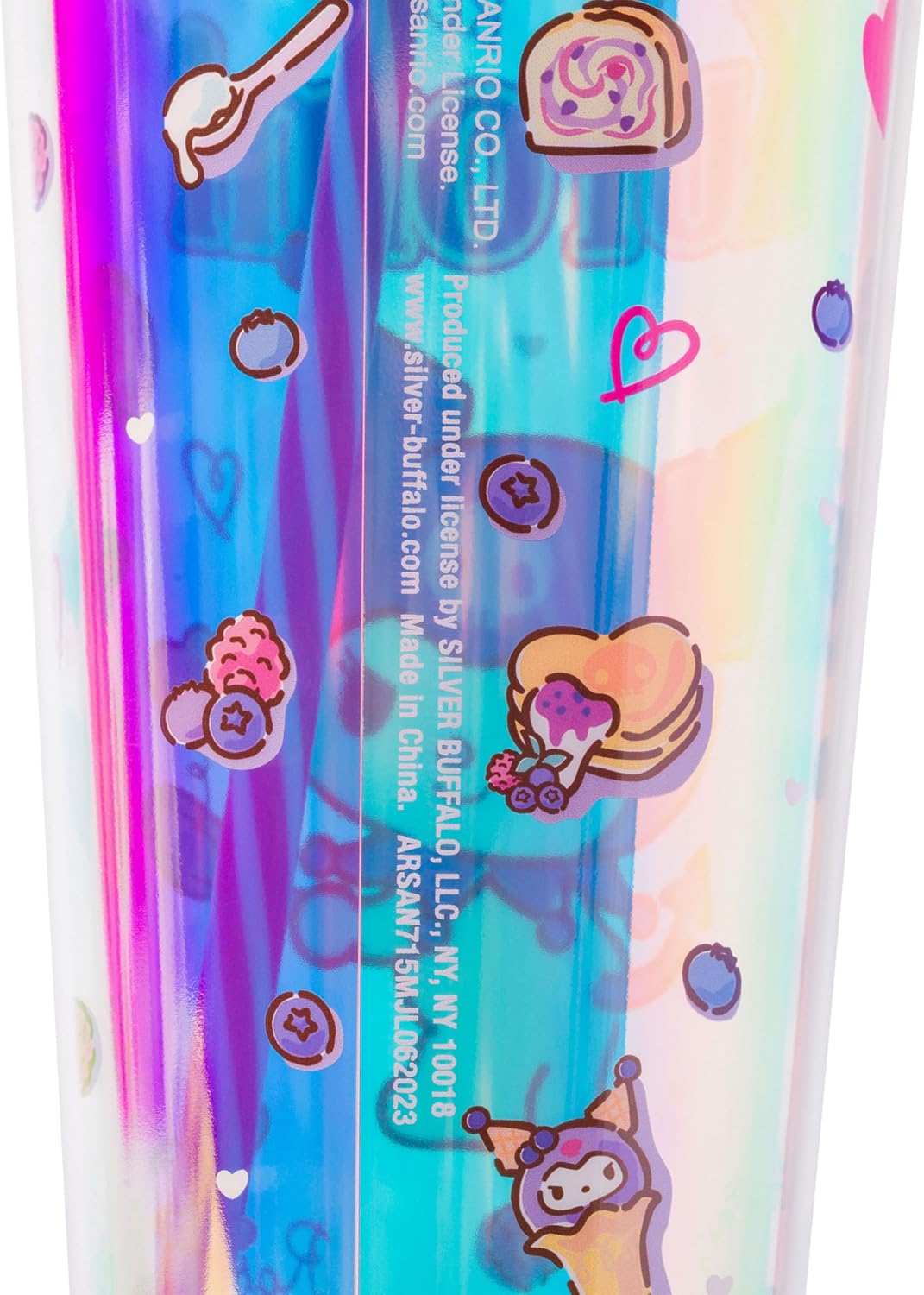 Vaso Frío de Plástico Hello Kitty Sanrio con Tapa y Popote 24 oz