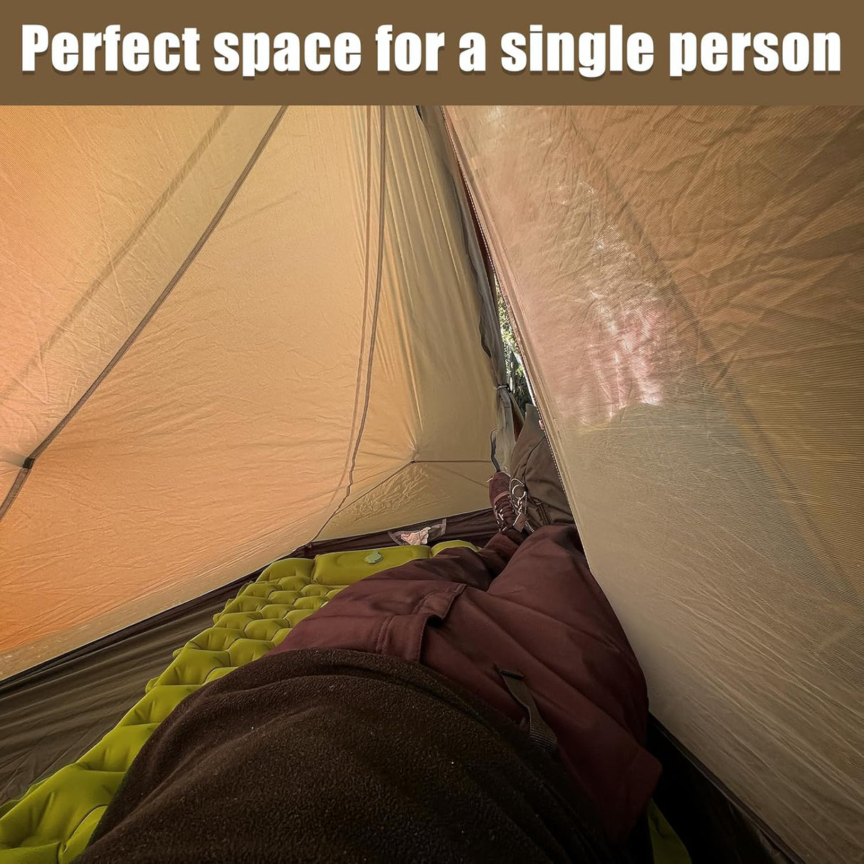 Tienda de campaña ultraligera Night Cat 1 persona, 2 lbs, waterproof