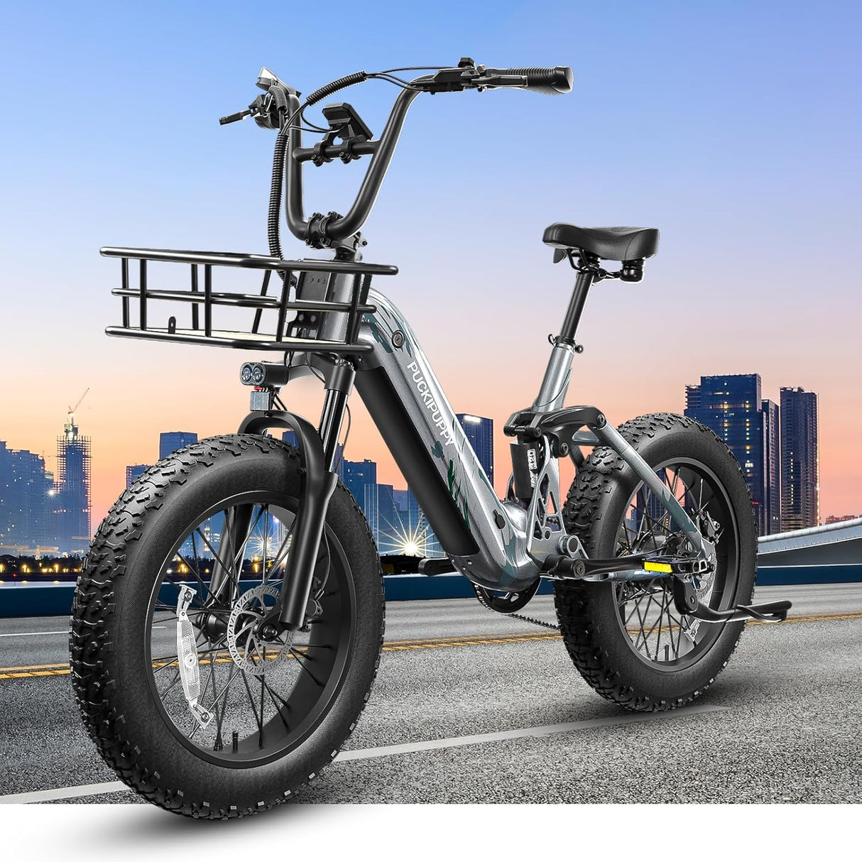 Bicicleta Eléctrica Corgi 960W, 48V, 80M, Suspensión Completa