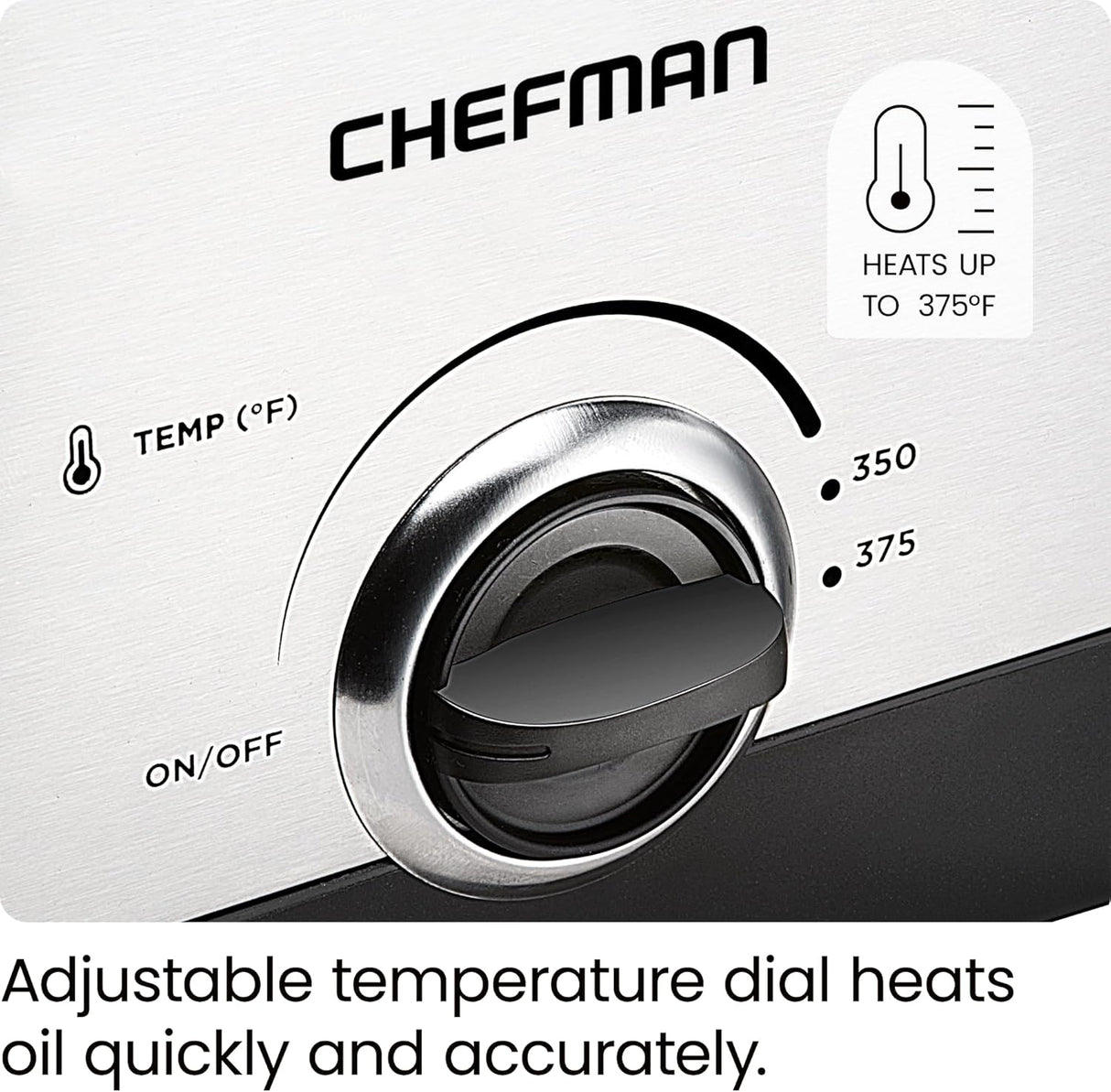 Freidora Chefman Fry Guy, 1.6L, Ventana, Control de Temp.