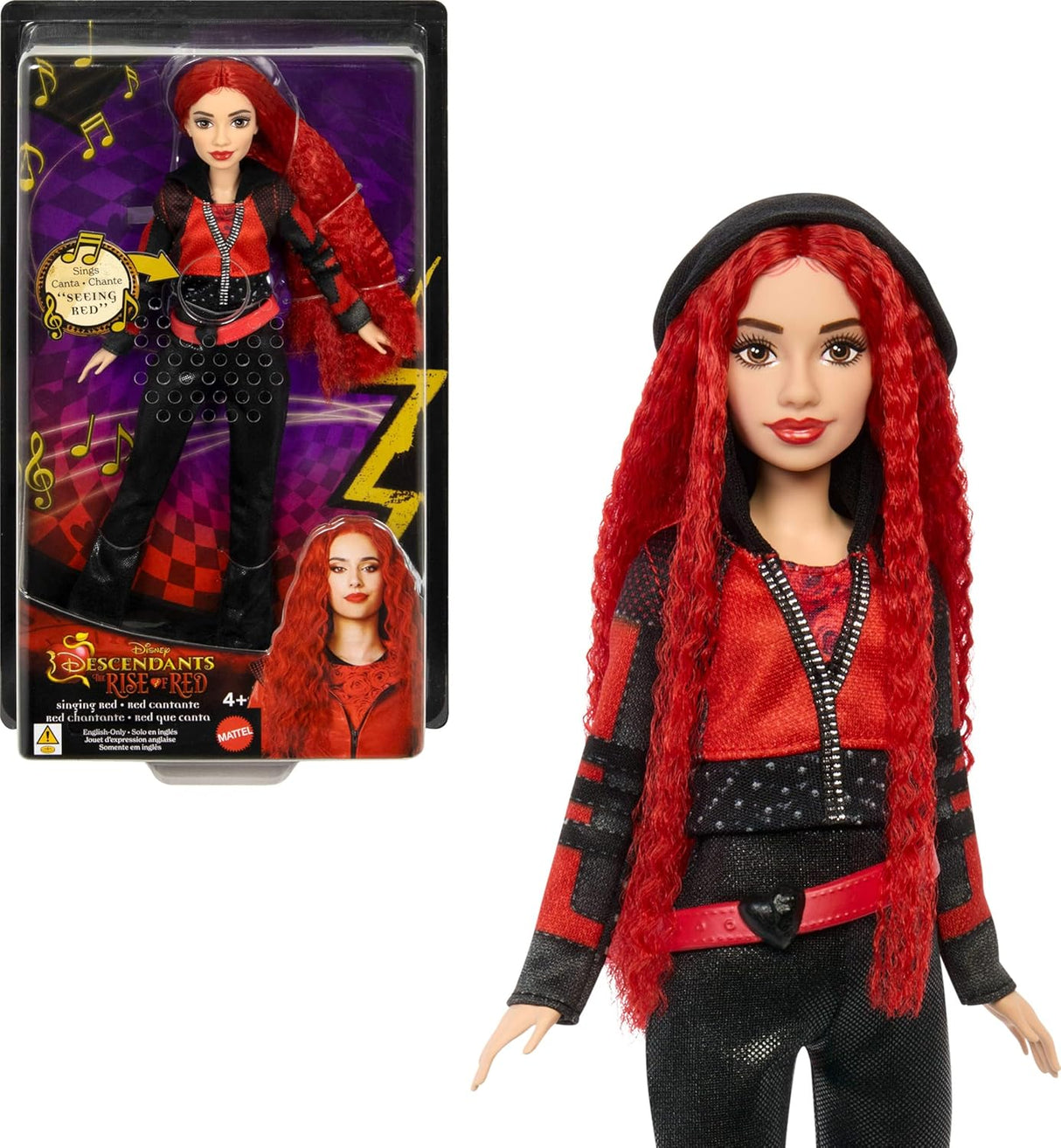 Muñeca Descendientes de Disney, Mattel, canta Seeing Red