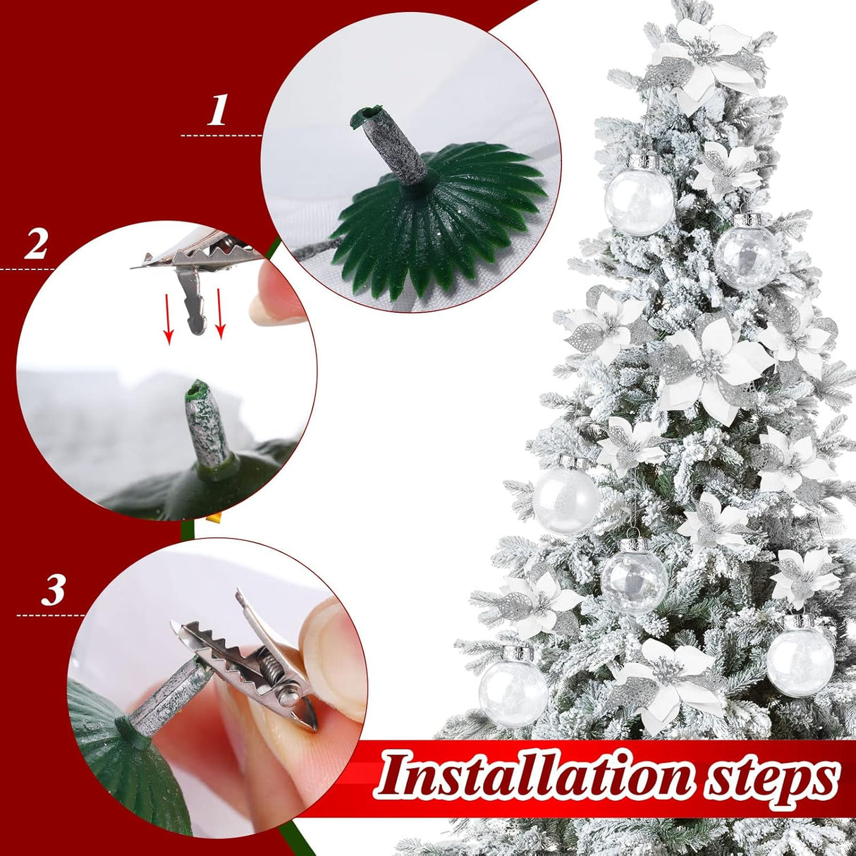 Juego de Decoración de Árbol de Navidad, 49 Pzs, Navidad