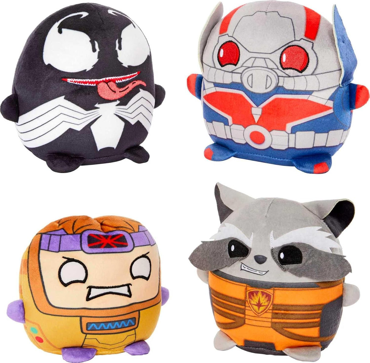 Set de 4 Peluches Marvel Cuutopia de Mattel, 5 pulgadas