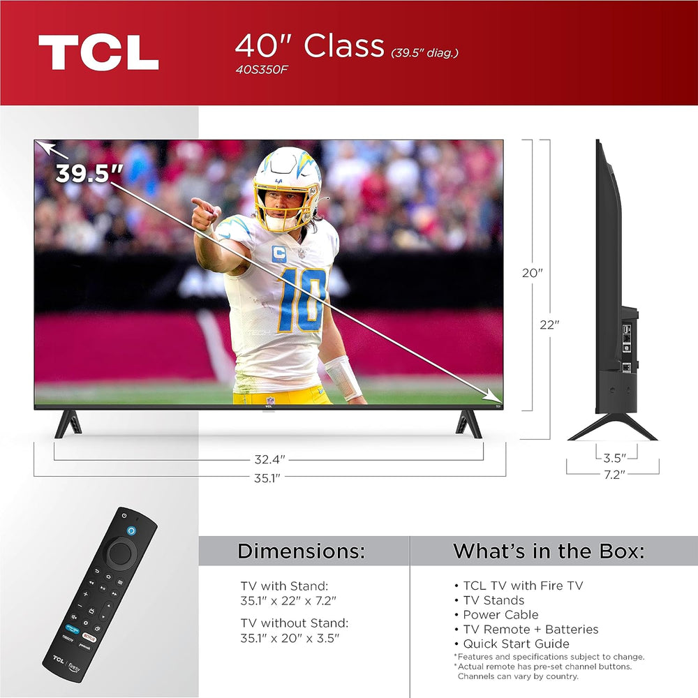 TCL Smart TV Class S3 1080p LED de 40 pulgadas con Fire TV