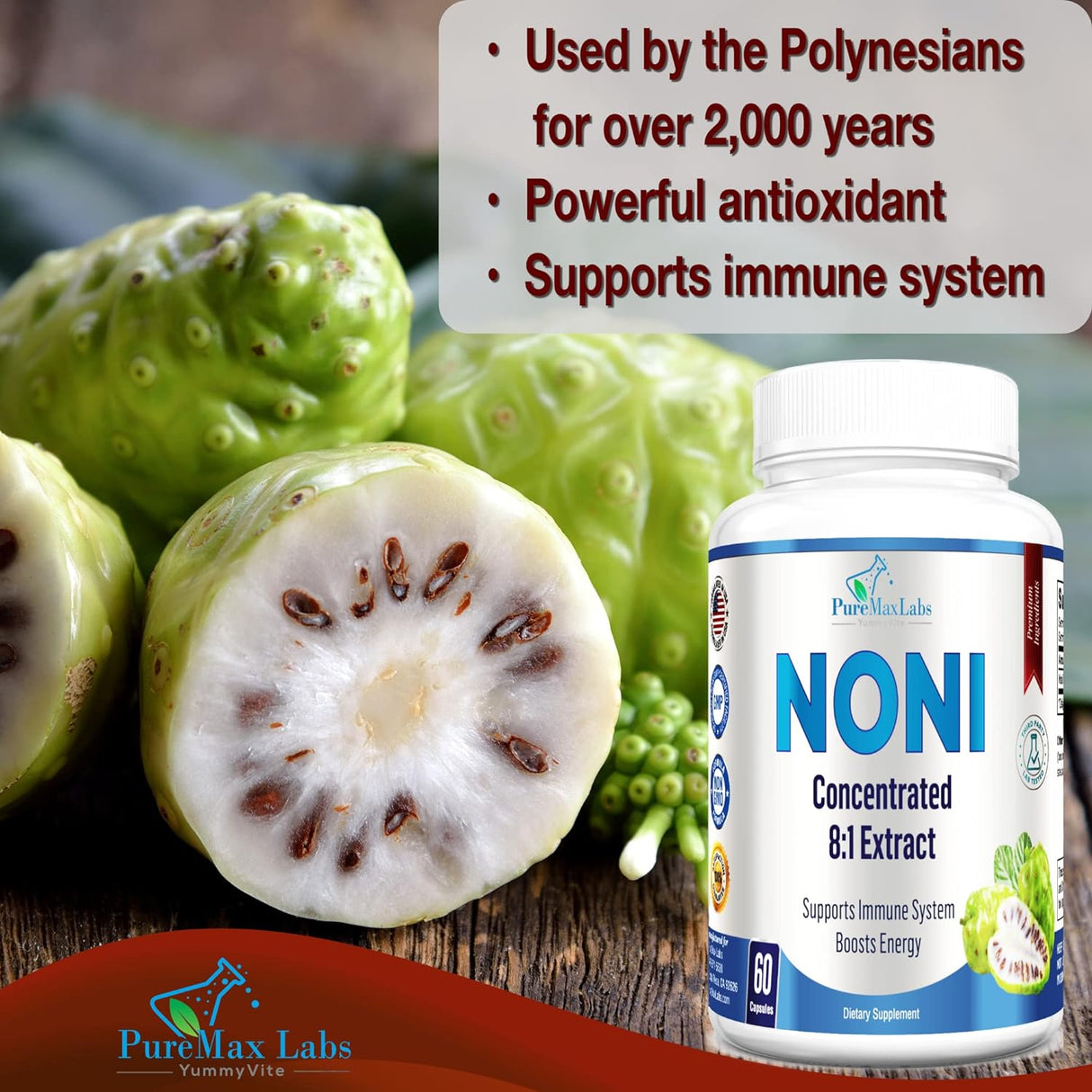 Suplemento Noni Superalimento de extracto de fruta de noni