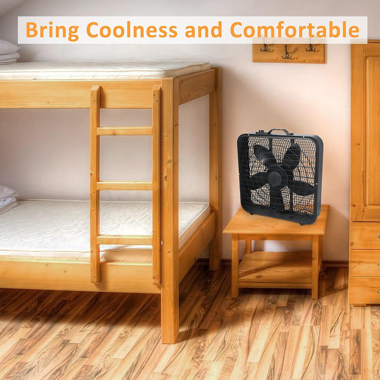 Ventilador de caja Simple Deluxe 20”, 3 velocidades, modelo 2023