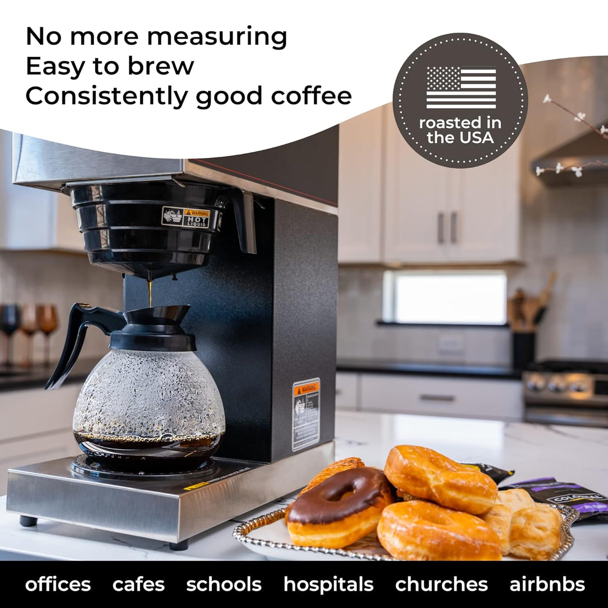 Paquetes de café colombiano, Colonial, molido, 32 unidades