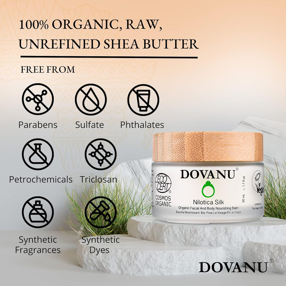 Manteca de Karité Orgánica Vegana - Hidratación y Reparación