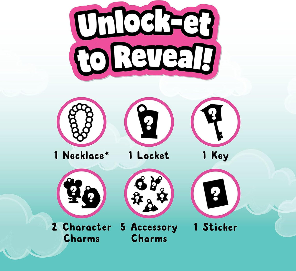 Colgantes Disney Doorables, Amuletos de Personajes, Juguetes