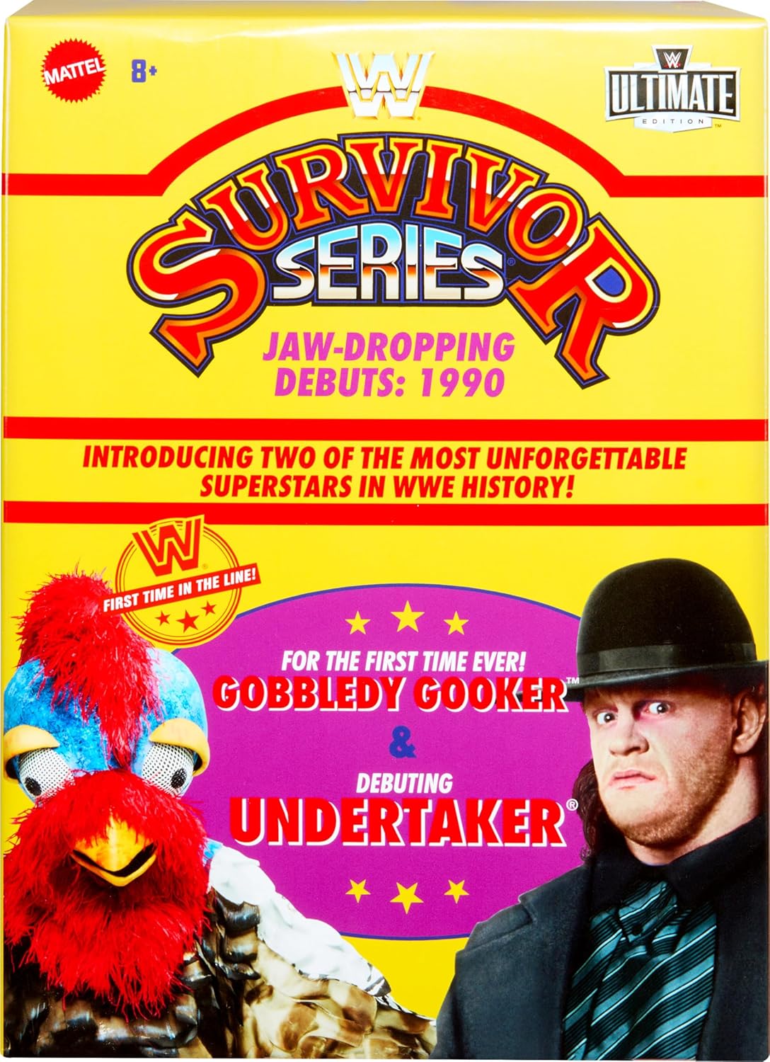 Set de 2 figuras WWE Mattel, Ultimate Survivor Series 1990