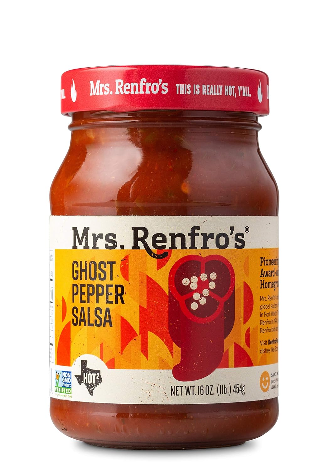 Salsa de Chile Fantasma Mrs. Renfro's, 16 oz (6 Pack)