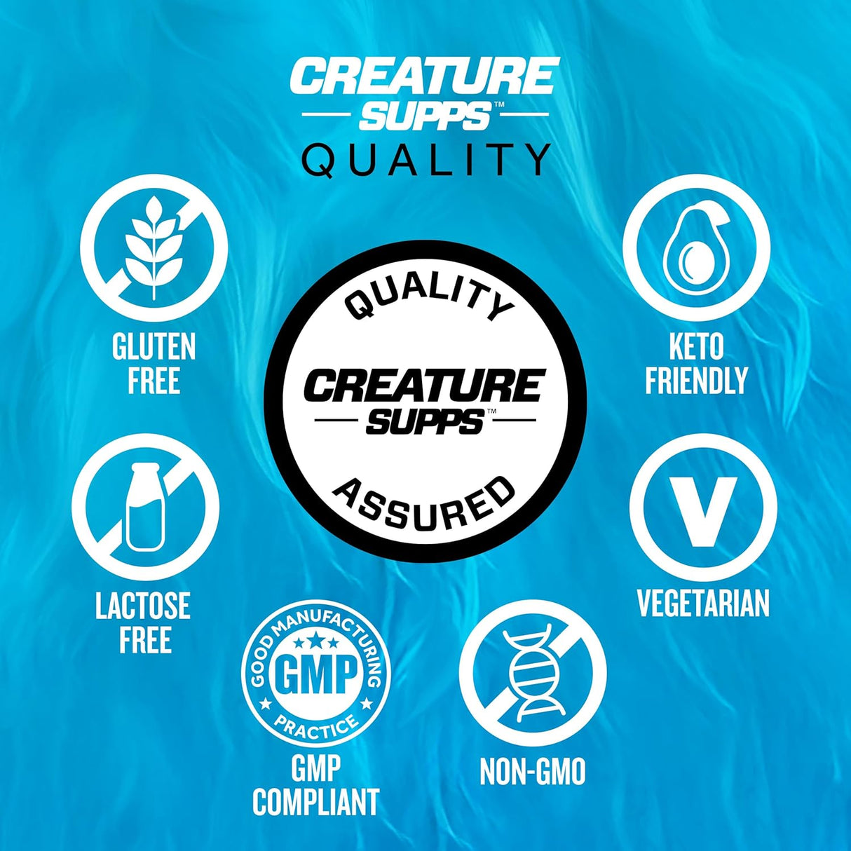 CREATURE® Complejo de Creatina - 5 Tipos, 180 Cápsulas