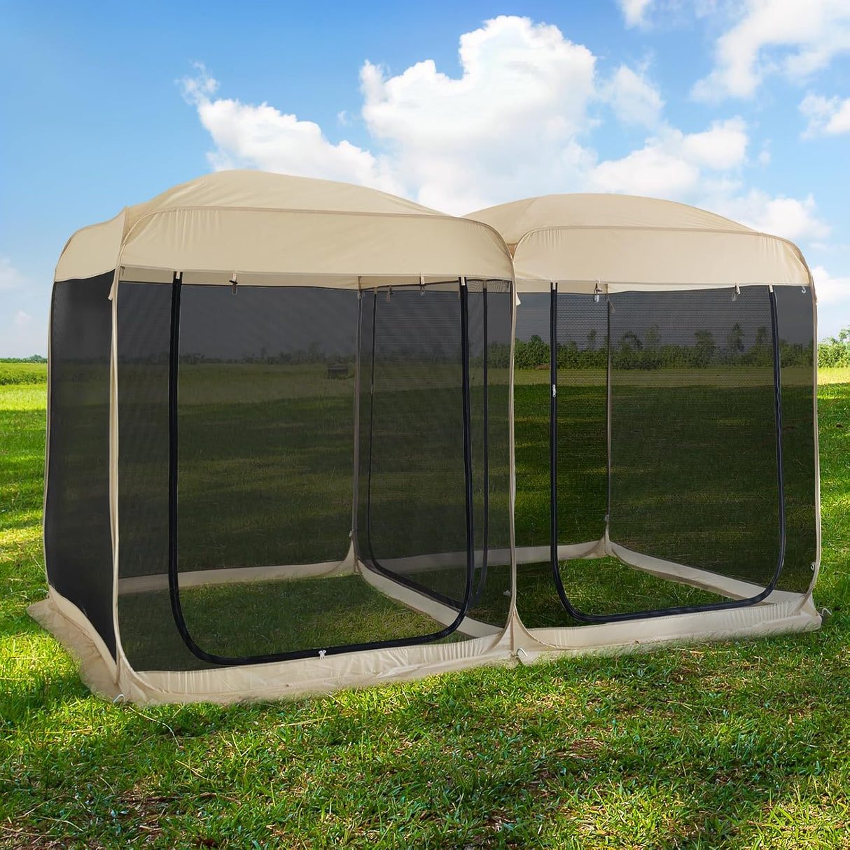 Tienda de Pantalla Alvantor 2 en 1, Carpa Pop Up 12' x 7.5
