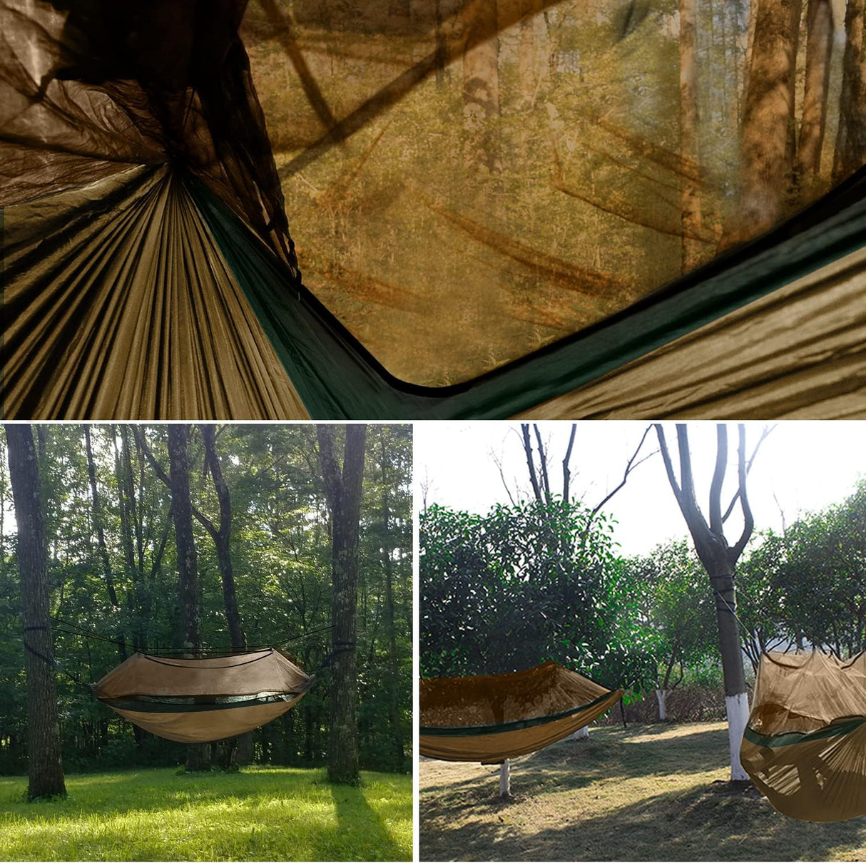 Hamaca Doble con Red Antimosquitos - Gold Armour - Camping Essentials