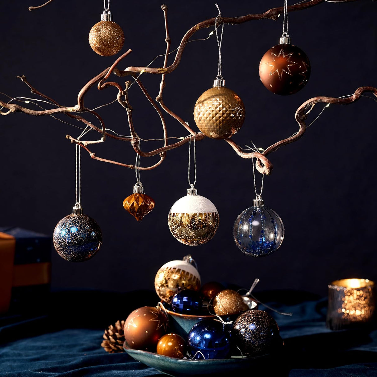 Adornos Navideños DecorbyHannah, 21ct, Shatterproof, Set