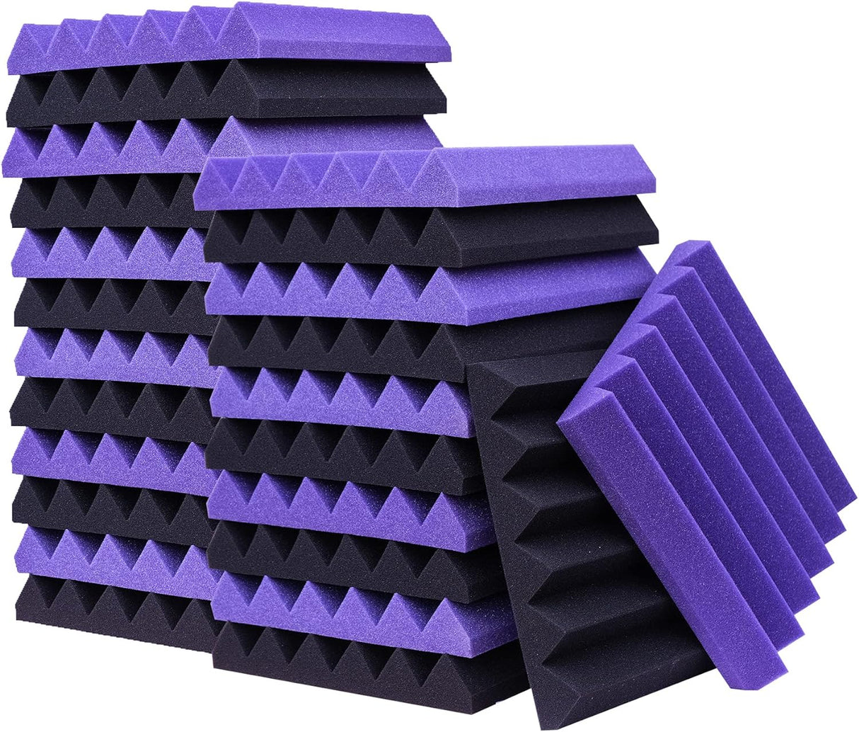 Paneles Acústicos 24 Pack, Espuma Aislante, 2x12x12